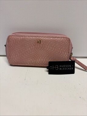 HB Pink Textured Wristlet Cell Phone Wallet
